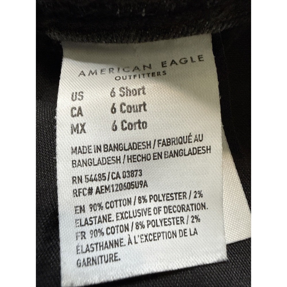 American Eagle Women's Next Level Stretch Jegging Black Jeans Size 6 Short - Picture 8 of 9